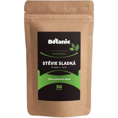 Botanic Stévie sladká Prášek z listů Bio 50 g – Sleviste.cz