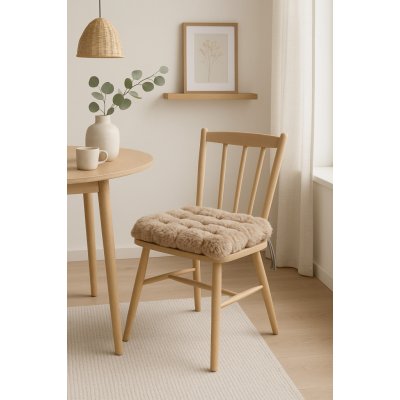 Takoy King s umělou kožešinou hnědý HT-00228 40 x 40 x 6 cm – Zboží Mobilmania