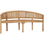 VidaXL Lavice banana 180 cm masivní teakové dřevo – Zboží Dáma
