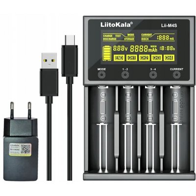 LiitoKala Lii-M4S Univerzální nabíječka + adaptér – Zboží Dáma