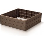 PROSPERPLAST Vyvýšený záhon BASE WOODY rustikální cihlový 75,6cm – HobbyKompas.cz