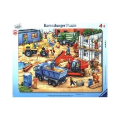 Ravensburger Kinder 06120 Große Baustellenfahrzeuge Rahmen für Kinder ab 4 40 dílků
