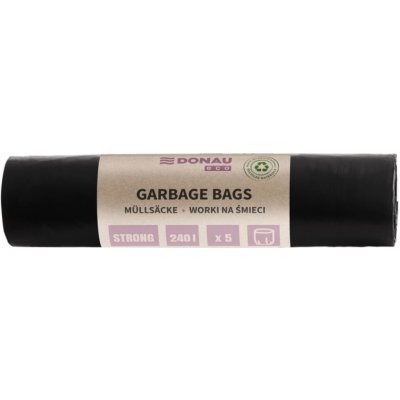 Donau ECO Strong Pytle na odpad 240 l 70 μm 5 ks černé – Zboží Dáma