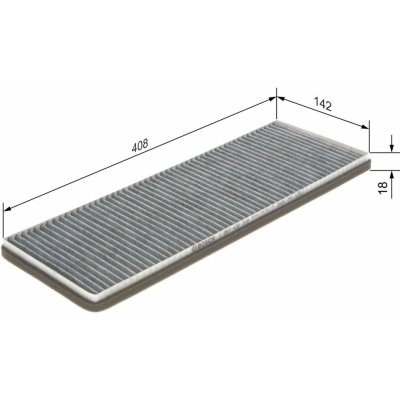 Filtr, vzduch v interiéru BOSCH 1 987 432 310 | Zboží Auto