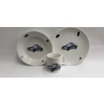 ČESKÝ PORCELÁN Dětská jídelní souprava policie 3 dílná – Zboží Dáma