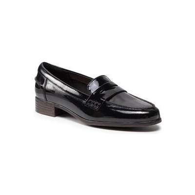 Clarks Hamble Loafer 261475364 Black Patent – Zboží Mobilmania