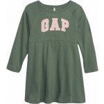GAP dívčí šaty BABY khaki růžová – Zboží Dáma