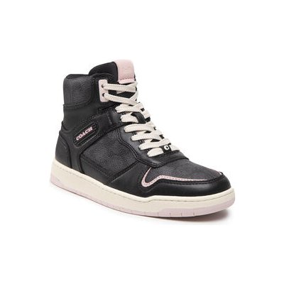 Coach sneakersy Hi Top Coated Canvas CD304 black – Sleviste.cz