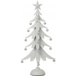 Bílý antik kovový stromek s rolničkami Christmas Tree L – 25*11*56 cm - J-Line by Jolipa – Hledejceny.cz