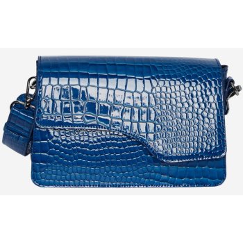 Pieces Tmavě modrá dámská crossbody kabelka s krokodýlím vzorem Bunna