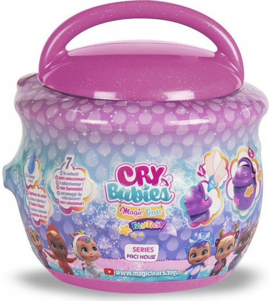 TM Toys Cry Babies Magic Tears Fantasy Paci House MIX 1 světle růžový