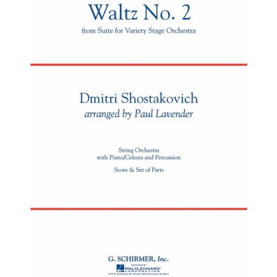 Waltz No.2 by D. Shostakovich string orchestra partitura + party – Zbozi.Blesk.cz