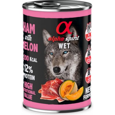 Alpha Spirit Wet Ham & Melon 400 g – Zbozi.Blesk.cz