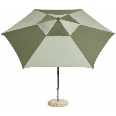 HAY Slunečník Terrazza Hexagon, green and dark green – Hledejceny.cz
