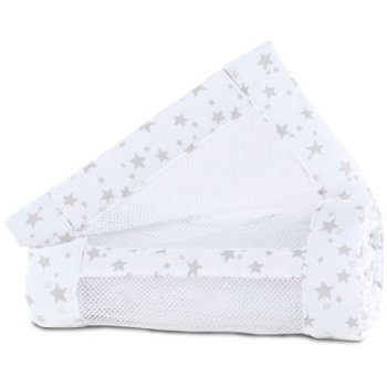 Babybay Nest mesh piqué Maxi boxová pružina a Comfort bílé hvězdy