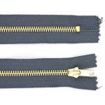 Kovový zip nedělitelný 14 cm, Ø 6 mm antracitový – Zboží Mobilmania