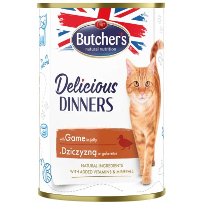 Butcher's Cat Delicious jelení v želé 400 g – Hledejceny.cz