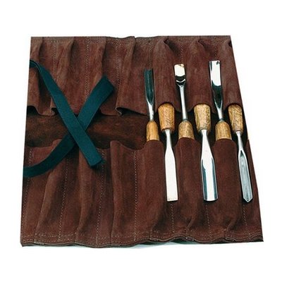 Narex Bystřice Kapsář na řezbářská dláta, štípaná kůže, 360x220mm, 5 kapes - NB8996-10 – Zboží Dáma