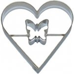Smolík Cookie Cutters s.r.o. VYKRAJOVÁTKO NEREZ - SRDCE / MOTÝLEK (NA LINECKÉ) 54x54 mm – Hledejceny.cz