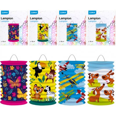 Lampion 15cm válec dětský LUMA mix 3 – Zbozi.Blesk.cz