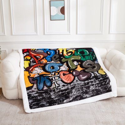 TOP Deka beránek Superior Graffiti 150x200 – Sleviste.cz