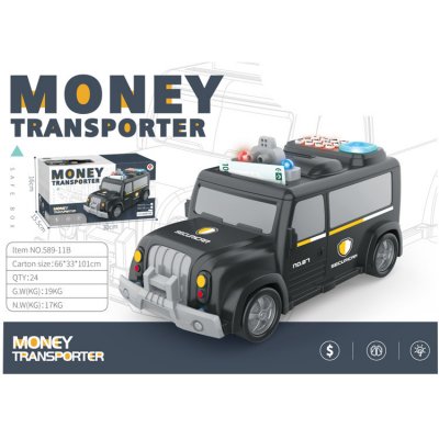 Money Transporter Dětská auto kasička na ukládání peněz pomocí hesla a otisku prstu – Zboží Mobilmania