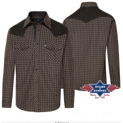 Pánská westernová košile ROGER black – Zboží Dáma