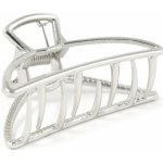 Kovový skřipec na vlasy ve stříbrné barvě – Zboží Dáma