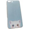 Pouzdro a kryt na mobilní telefon Beweare Kitty na iPhone 7 Plus / 8 Plus - modré