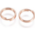 Rozdělovací kroužek z nerezové oceli - růžově zlatý - Ø 7 x 0,7 mm - 1 ks – Zboží Mobilmania