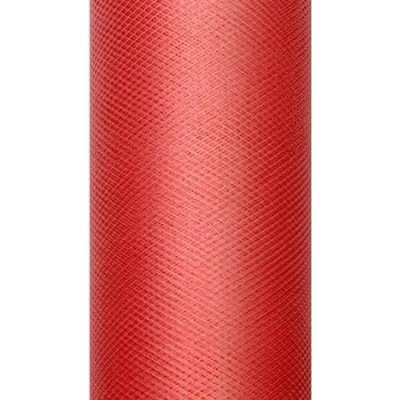 Paris Dekorace Tyl v roli, červený, šířka 15 cm, návin 9 m – Zboží Dáma