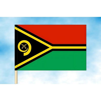 LIBEA, s.r.o. Vlajka Vanuatu Rozměr: 150×225 cm, Uchycení: Návlek na žerď – Hledejceny.cz