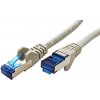 síťový kabel XtendLan PK-SFTP6A-0025-GR Patch, Cat6A, S-FTP, 0,25m, šedý