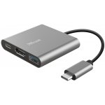 Trust Dalyx 3-in-1 Multiport USB-C Adapter 23772 – Zbozi.Blesk.cz