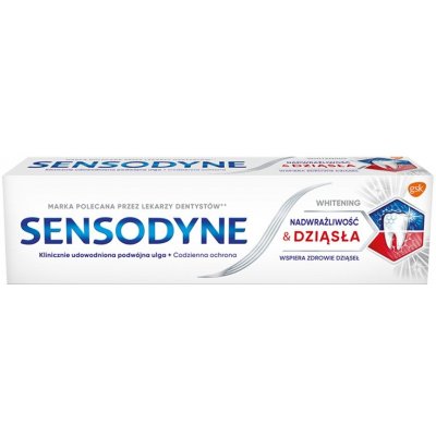 Sensodyne Bieliaca na citlivosť a ďasná s fluoridom 75 ml – Zbozi.Blesk.cz