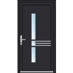 OknaDvereNaMiru.cz Vchodové dveře INOX 1828 zlatý dub 100 x 220 cm – Zboží Mobilmania