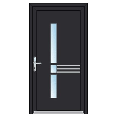 OknaDvereNaMiru.cz Vchodové dveře INOX 1828 zlatý dub 100 x 220 cm – Zboží Mobilmania