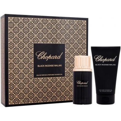 Chopard Malaki Black Incense unisex sada parfémovaná voda 80 ml + sprchový gel 150 ml – Zboží Mobilmania