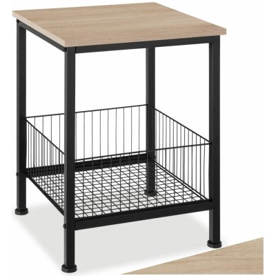 tectake 404695 odkládací stolek grimsby 40x40x55,5cm - industrial světlé dřevo, dub sonoma – Hledejceny.cz