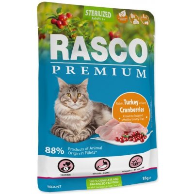 Rasco Premium Cat Adult Sterilized Turkey in Gravy 85 g