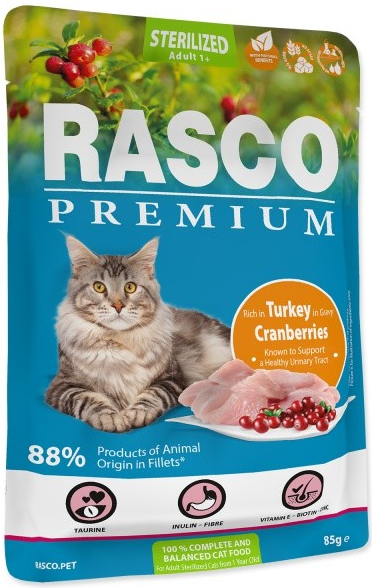Rasco Premium Cat Adult Sterilized Turkey in Gravy 85 g