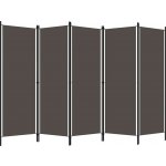 vidaXL 5dílný pokojový dělič antracit 250 x 180 cm – Zboží Dáma