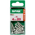 Spax Uni vrut půlkul.hlava T-Star plus T20 4CUT pln.závit Wirox 45 x 20 mm 16 ks – Hledejceny.cz