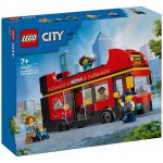 LEGO® City 60407 Červený dvoupodlažní vyhlídkový autobus – Zboží Živě