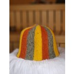 Saunový mág Čepice šedožlutohnědá – Zboží Dáma