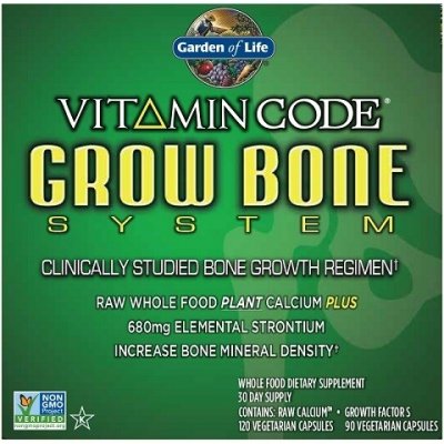 Garden of Life Vitamin Code Grow Bone System 120 kapslí