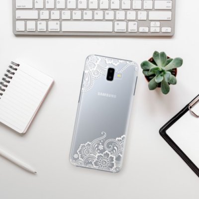 Pouzdro iSaprio - White Lace 02 - Samsung Galaxy J6+ – Zboží Mobilmania