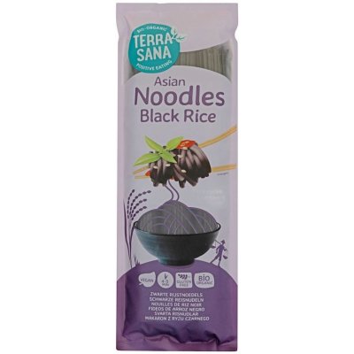 Terra Sana Bezlepkové nudle z černé rýže BIO 250 g – Zboží Mobilmania