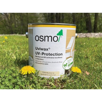Osmo 7200 Uviwax UV Protection 2,5 l Bezbarvý hedvábný polomat – Hledejceny.cz
