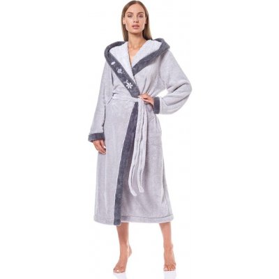 L&L dámský župan dlouhý s kapucí 9145 KRYSTAL – Zbozi.Blesk.cz